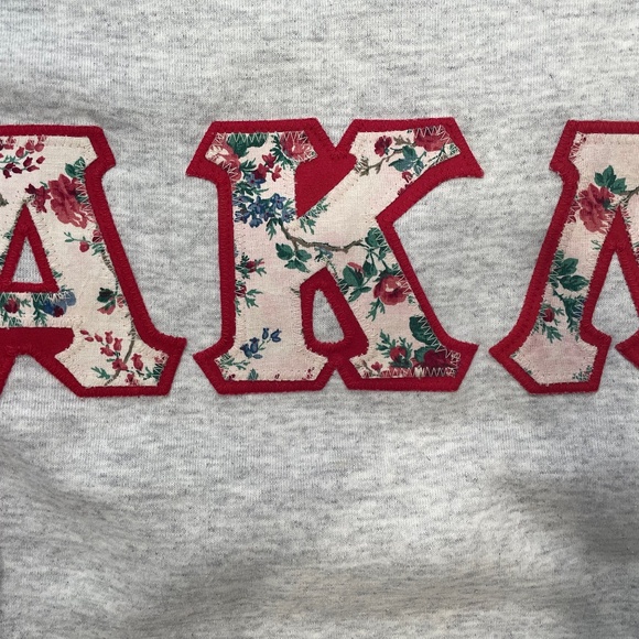 Alpha Kappa Lambda Sweatshirt with Sewn-On Greek Letters, Size XL - Picture 2 of 11